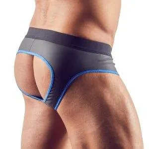 Svenjoyment Herren Jock S - Matt glänzend, Neopren-Optik, Front-Zip Schwarz/Blau XL Svenjoyment Herren Jock S - Matt glänzend, Neopren-Optik, Front-Zip Schwarz/Blau XL – Bild 3