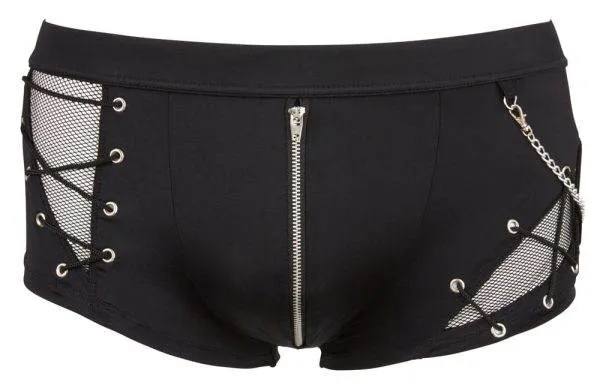 Svenjoyment Herren Pants - Fishnet-Einsätze & Schnürungen S Svenjoyment Herren Pants - Fishnet-Einsätze & Schnürungen S