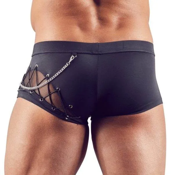 Svenjoyment Herren Pants - Fishnet-Einsätze & Schnürungen S Svenjoyment Herren Pants - Fishnet-Einsätze & Schnürungen S