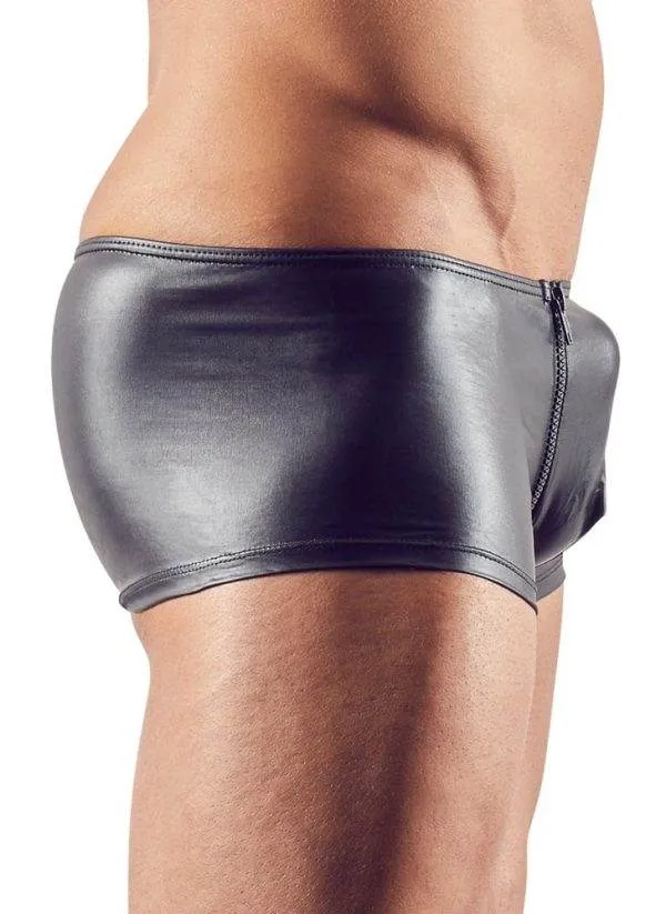 Svenjoyment Hochglanz-Pants mit Reißverschlüssen L