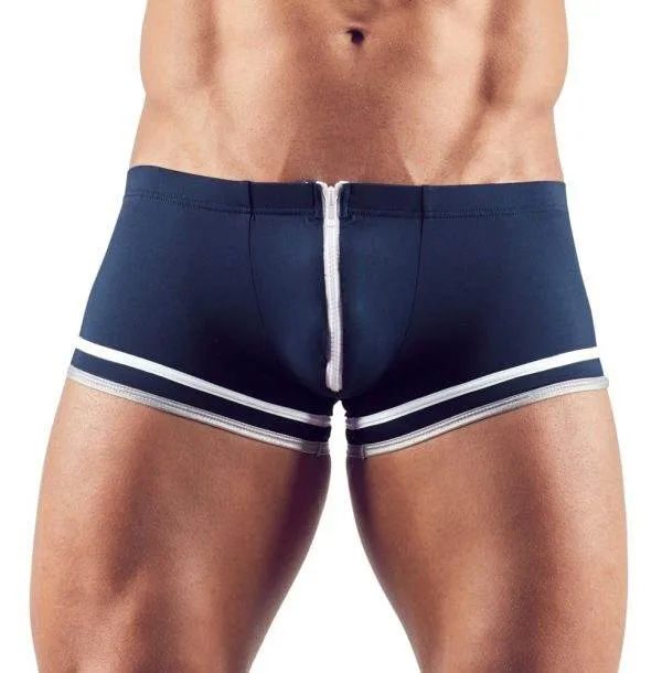 Svenjoyment Herren Matrosen-Pants mit Reißverschluss und Zierstreifen blau-weiß-silber M Svenjoyment Herren Matrosen-Pants mit Reißverschluss und Zierstreifen blau-weiß-silber M