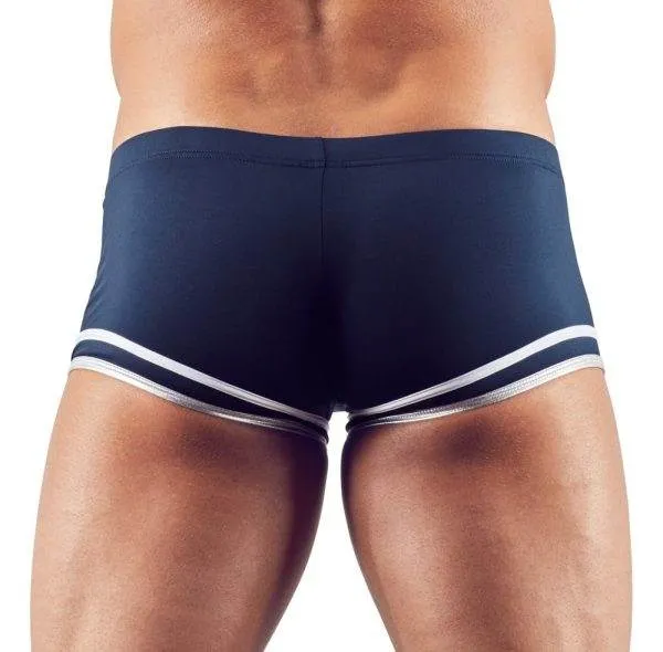 Svenjoyment Herren Matrosen-Pants mit Reißverschluss und Zierstreifen blau-weiß-silber M Svenjoyment Herren Matrosen-Pants mit Reißverschluss und Zierstreifen blau-weiß-silber M