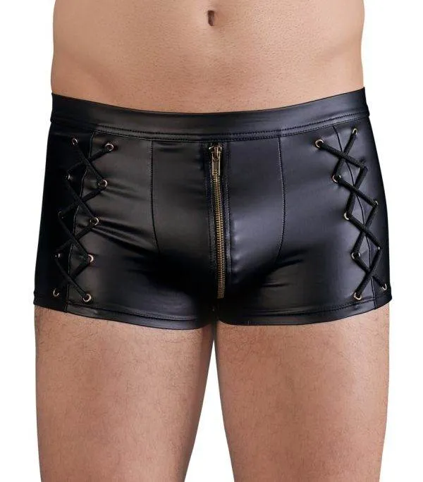 NEK Herren Pants - Mattlook mit Zip & Schnürungen M NEK Herren Pants - Mattlook mit Zip & Schnürungen M