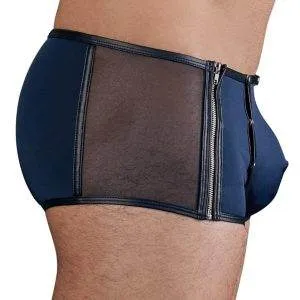 NEK Herren Pants Mikrofaser Mattlook, abknöpfbarer Beutel, Zip & Schnürung blau/schwarz M NEK Herren Pants Mikrofaser Mattlook, abknöpfbarer Beutel, Zip & Schnürung blau/schwarz M – Bild 3