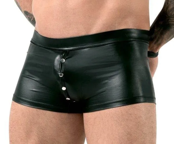 Svenjoyment Bondage - Mattschwarze Pants mit Fesselriemen M Svenjoyment Bondage - Mattschwarze Pants mit Fesselriemen M