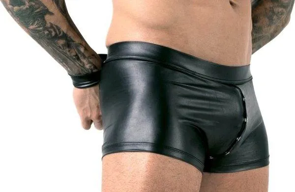 Svenjoyment Bondage - Mattschwarze Pants mit Fesselriemen M Svenjoyment Bondage - Mattschwarze Pants mit Fesselriemen M