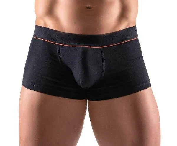 Svenjoyment Herren Pants - Schwarze enge Pants mit doppellagigem Beutel Schwarz/Rot 2XL Svenjoyment Herren Pants - Schwarze enge Pants mit doppellagigem Beutel Schwarz/Rot 2XL