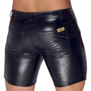 Noir Schlangenhaut-Shorts: Trend-Look, hautnah, elastisch 2XL Noir Schlangenhaut-Shorts: Trend-Look, hautnah, elastisch 2XL – Bild 3