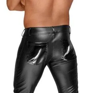 Noir Powerwetlook Hose mit Lack-Detail (schwarz) Noir Powerwetlook Hose mit Lack-Detail (schwarz) – Bild 5