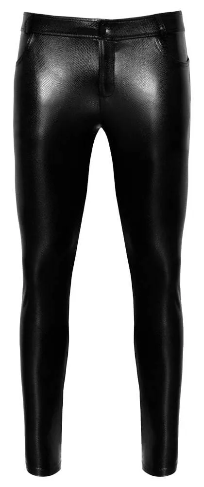 Noir Schlangenhaut-Hose 2XL Noir Schlangenhaut-Hose 2XL