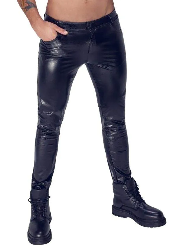 Noir Schlangenhaut-Hose 2XL Noir Schlangenhaut-Hose 2XL