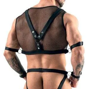 Svenjoyment Bondage - Netz-Top und Jock mit Fesselriemen M Svenjoyment Bondage - Netz-Top und Jock mit Fesselriemen M – Bild 4