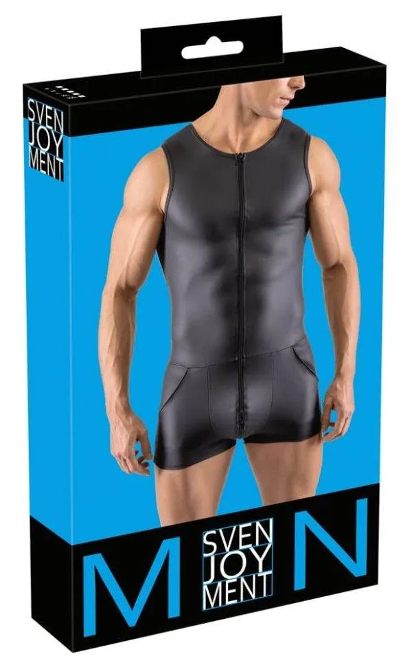 21504681701_verp Svenjoyment Herren Kurzoverall - Mattlook, 3-Wege-Reißverschluss, elastisch 2XL