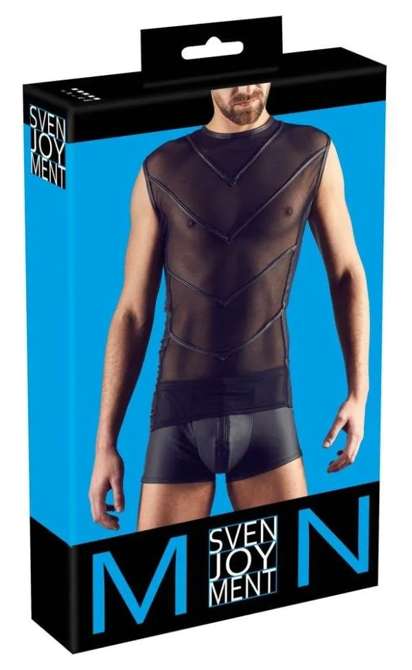 21609781701_verp Svenjoyment Herren Shirt - Körperbetont, elastisch, mit aufgesteppten Streifen 2XL