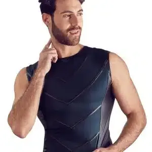 NEK Herren Top - Elastisch & Mattlook blau/schwarz S NEK Herren Top - Elastisch & Mattlook blau/schwarz S – Bild 2