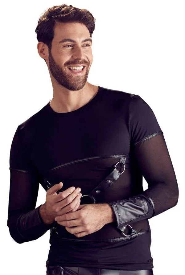 NEK Herren Shirt S - Mattlook, Powernet-Einsätze, abnehmbares Brustharness XL