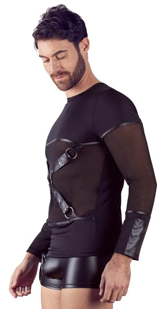 NEK Herren Shirt S - Mattlook, Powernet-Einsätze, abnehmbares Brustharness XL NEK Herren Shirt S - Mattlook, Powernet-Einsätze, abnehmbares Brustharness XL