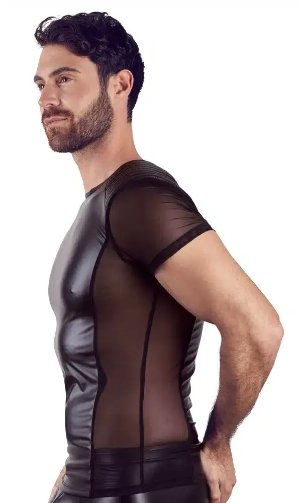 NEK Herrenshirt - Tight-Fit, Mattlook, gesteppte Schultern, Powernet-Einsätze L NEK Herrenshirt - Tight-Fit, Mattlook, gesteppte Schultern, Powernet-Einsätze L