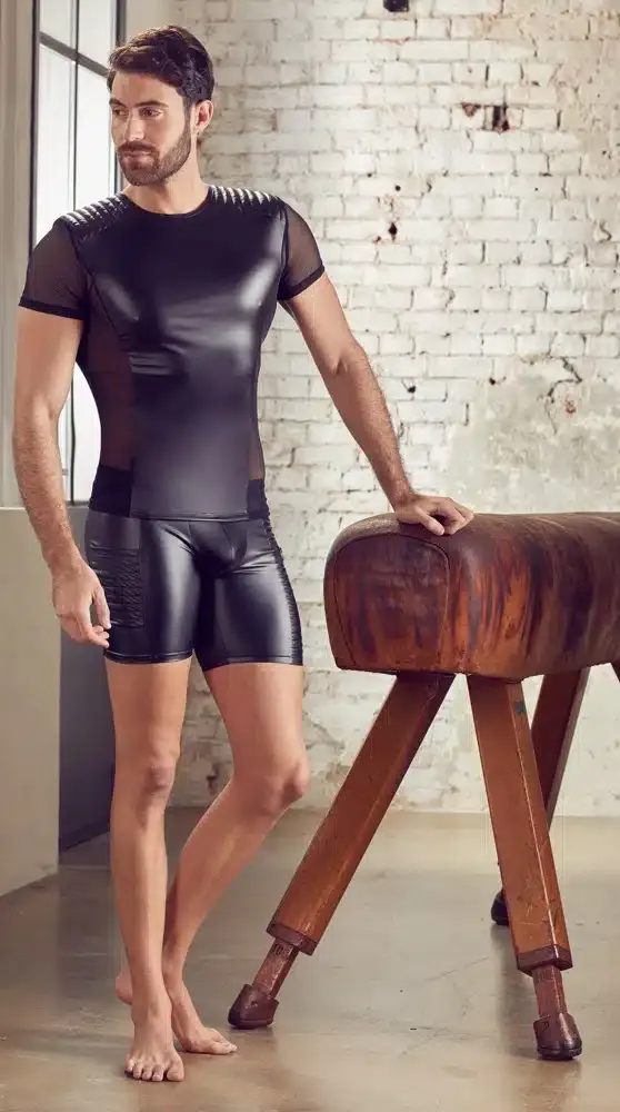 NEK Herrenshirt - Tight-Fit, Mattlook, gesteppte Schultern, Powernet-Einsätze L NEK Herrenshirt - Tight-Fit, Mattlook, gesteppte Schultern, Powernet-Einsätze L