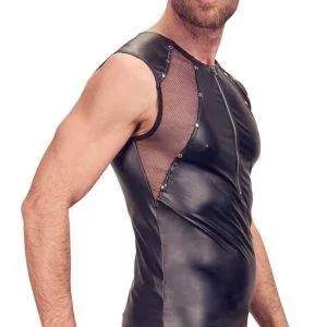 Svenjoyment Herrenshirt - Mattlook, Netz-Einsätze, Nieten XL Svenjoyment Herrenshirt - Mattlook, Netz-Einsätze, Nieten XL – Bild 3