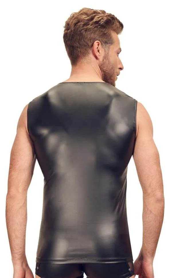 Svenjoyment Herrenshirt - Mattlook, Netz-Einsätze, Nieten XL Svenjoyment Herrenshirt - Mattlook, Netz-Einsätze, Nieten XL