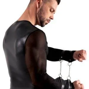 Svenjoyment Bondage Herren Langarm-Shirt mit Fesselriemen und Karabiner L Svenjoyment Bondage Herren Langarm-Shirt mit Fesselriemen und Karabiner L – Bild 4