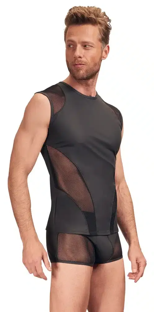 NEK Herren Shirt - Mattlook mit Netz-Einsätzen S
