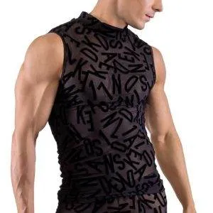 Svenjoyment Herren Top S - Buchstaben-Print, transparent, körperbetonend XL Svenjoyment Herren Top S - Buchstaben-Print, transparent, körperbetonend XL – Bild 4