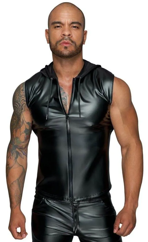Noir Powerwetlook Kapuzenshirt L Noir Powerwetlook Kapuzenshirt L