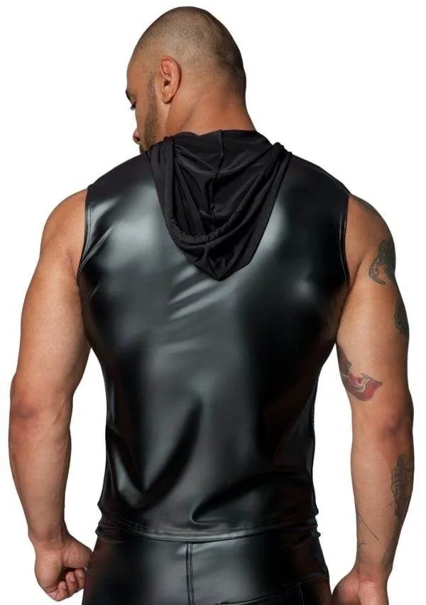 Noir Powerwetlook Kapuzenshirt L Noir Powerwetlook Kapuzenshirt L