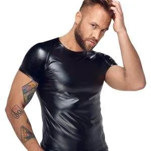 Noir Powerwetlook Shirt 2XL Noir Powerwetlook Shirt 2XL – Bild 3
