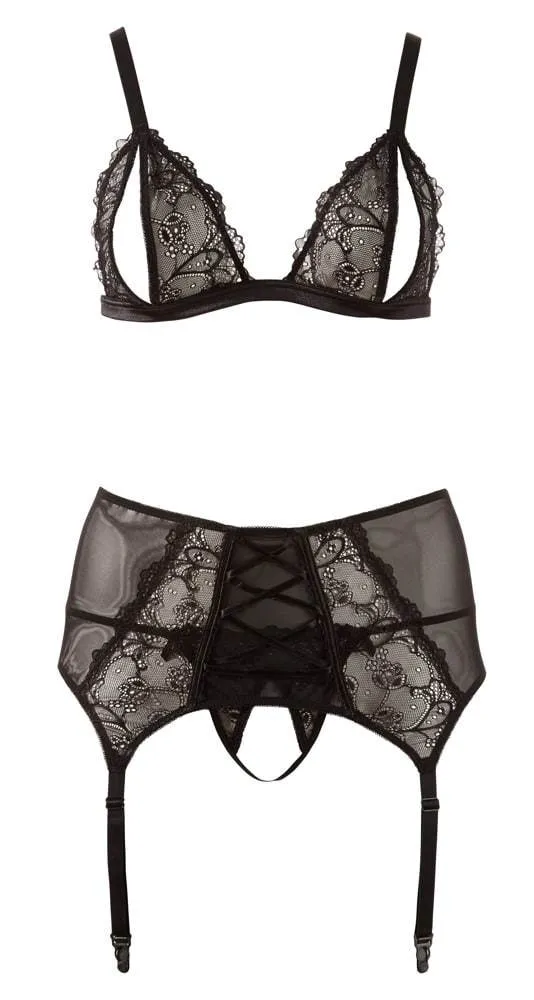 Cottelli CURVES - Ouvert Spitzen-Set XL Cottelli CURVES - Ouvert Spitzen-Set XL