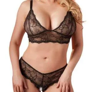 Cottelli CURVES - Spitzen-BH & ouvert-String 3XL Cottelli CURVES - Spitzen-BH & ouvert-String 3XL – Bild 2