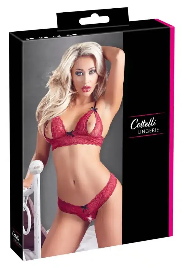 Cottelli LINGERIE - Verführ-Set aus Spitze S