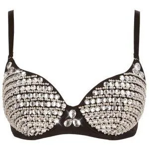 Cottelli PARTY Glitzer Perlen BH Schwarz/Silber 85B Cottelli PARTY Glitzer Perlen BH Schwarz/Silber 85B – Bild 5