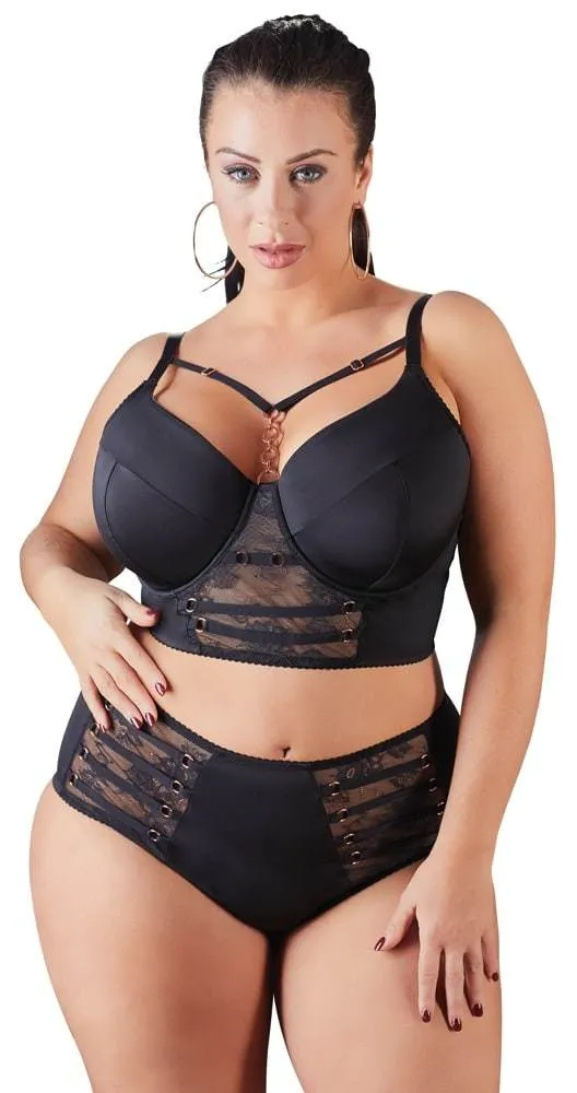 Cottelli CURVES - Longline-BH Deko-Bänder, blickdicht, elastisch 95E Cottelli CURVES - Longline-BH Deko-Bänder, blickdicht, elastisch 95E