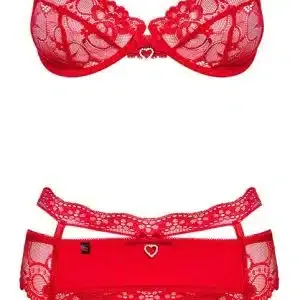 Obsessive Heartina - Verführ-Set mit Spitze und Strass S/M Obsessive Heartina - Verführ-Set mit Spitze und Strass S/M – Bild 3