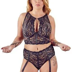 Cottelli BONDAGE - Spitzen-Bralette und Straps-Slip 85D/L Cottelli BONDAGE - Spitzen-Bralette und Straps-Slip 85D/L – Bild 2