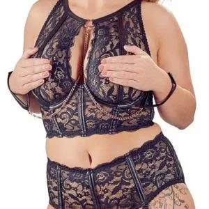 Cottelli BONDAGE - Spitzen-Bralette und Straps-Slip 85D/L Cottelli BONDAGE - Spitzen-Bralette und Straps-Slip 85D/L – Bild 4