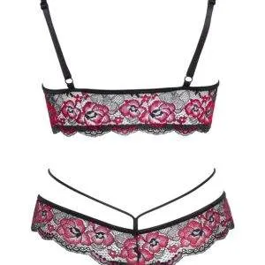 Cottelli LINGERIE: Spitzen BH Set, sinnlich & bequem Schwarz/Rot S Cottelli LINGERIE: Spitzen BH Set, sinnlich & bequem Schwarz/Rot S – Bild 5