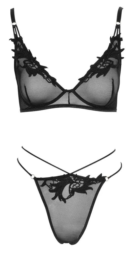 Cottelli LINGERIE - Verführ-Ensemble mit BH & Riostring S Cottelli LINGERIE - Verführ-Ensemble mit BH & Riostring S