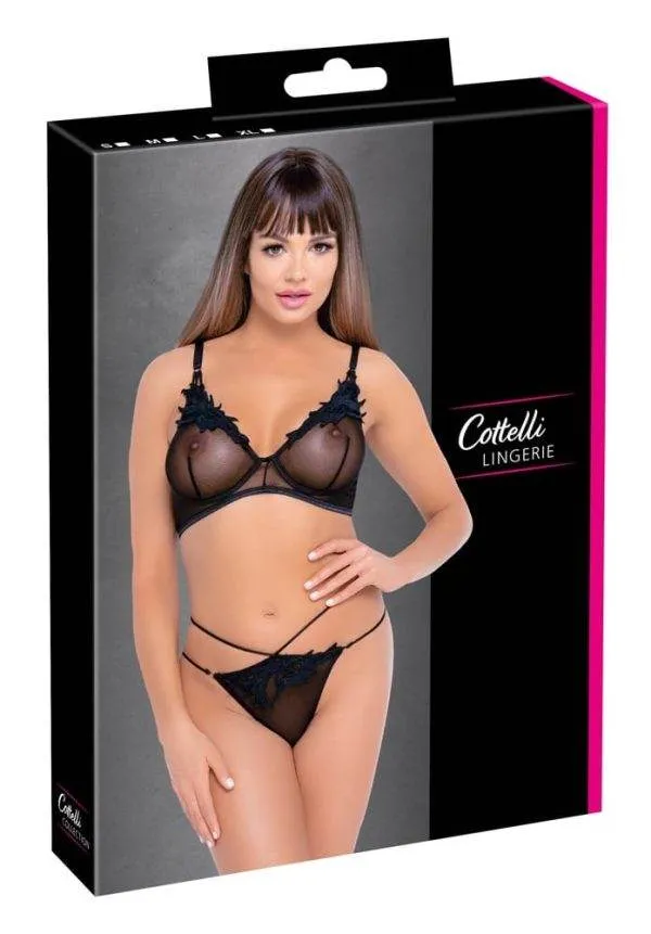 22140241021_verp Cottelli LINGERIE - Verführ-Ensemble mit BH & Riostring S