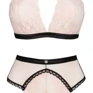 Obsessive Lilines Set - Elegant & raffiniert Rosa/Schwarz S/M Obsessive Lilines Set - Elegant & raffiniert Rosa/Schwarz S/M – Bild 4