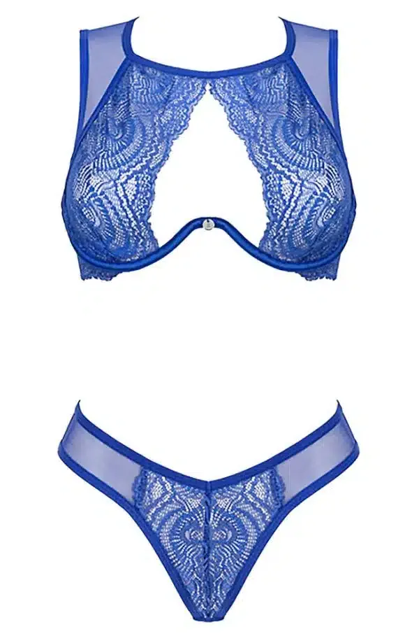 Obsessive Giselia - BH & Slip in royalem Blau XS/S Obsessive Giselia - BH & Slip in royalem Blau XS/S