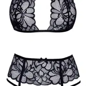 Kissable BH-Set aus Spitze - Soft-BH, Strapsgurt & String L/XL Kissable BH-Set aus Spitze - Soft-BH, Strapsgurt & String L/XL – Bild 4
