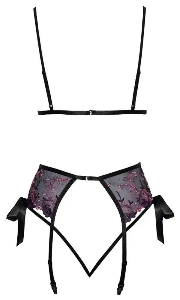 Kissable BH Set mit Stickerei & Strapsgurt L/XL Kissable BH Set mit Stickerei & Strapsgurt L/XL