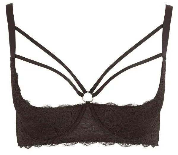 Cottelli CURVES - Spitzen-Hebe mit Riemchen-Details 90D Cottelli CURVES - Spitzen-Hebe mit Riemchen-Details 90D