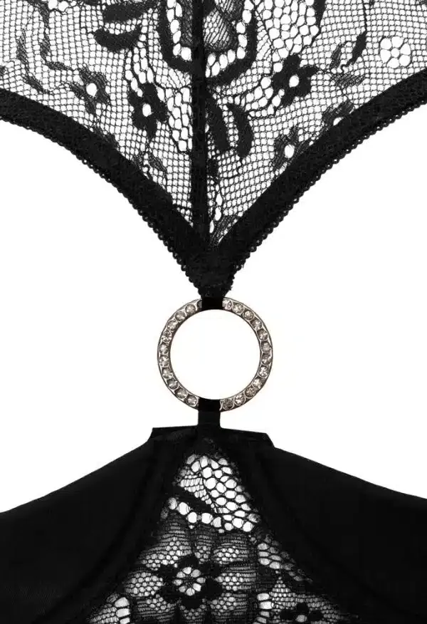 Cottelli LINGERIE - Hebe Set mit Glitzerelementen und String ouvert 80B/M Cottelli LINGERIE - Hebe Set mit Glitzerelementen und String ouvert 80B/M