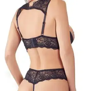 Cottelli LINGERIE - Hebe Set mit Glitzerelementen und String ouvert 80B/M Cottelli LINGERIE - Hebe Set mit Glitzerelementen und String ouvert 80B/M – Bild 4