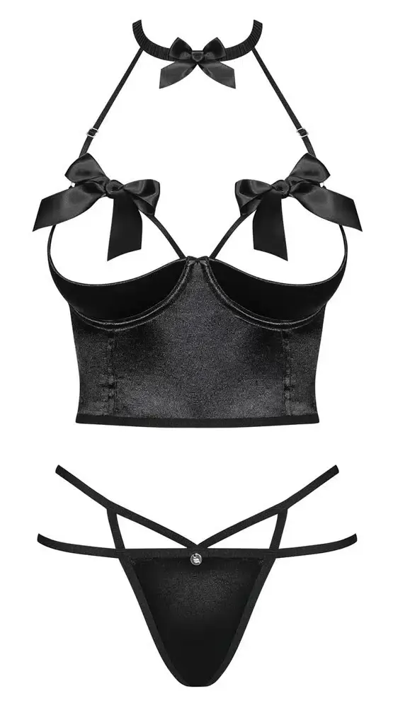Obsessive Erotische Dessous - Bügel-Hebe & String Set L/XL